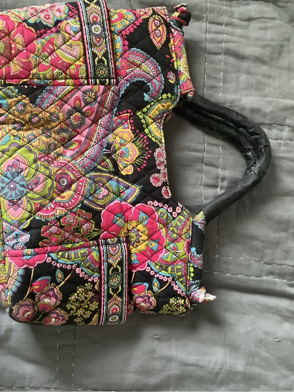 Vera Bradley BUNDLE retired Yellow Bird and retired Symphony in Hue Gabby Satche